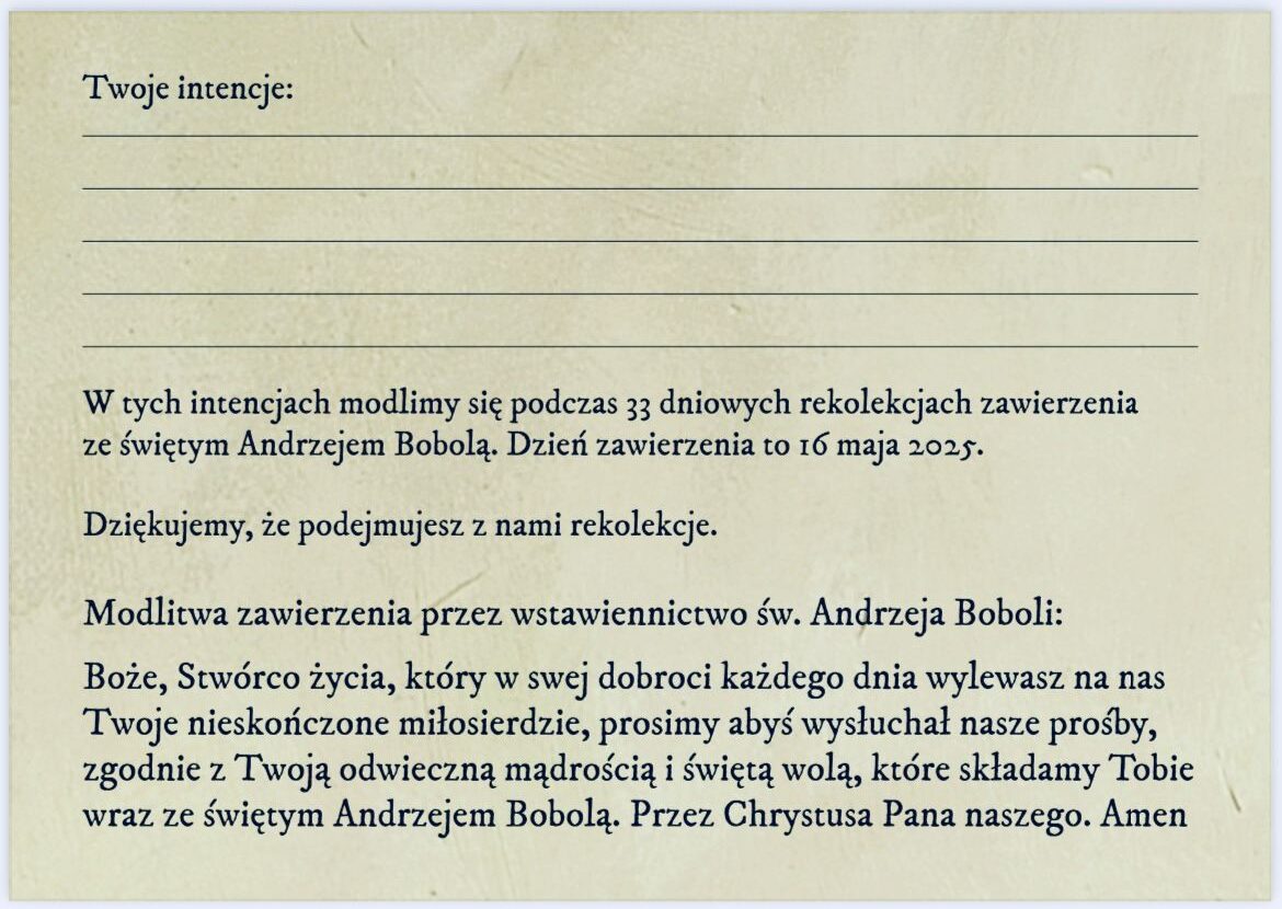33 dniowe rekolekcje zawierzenia ze swietym andrzejem bobola e1755498608671